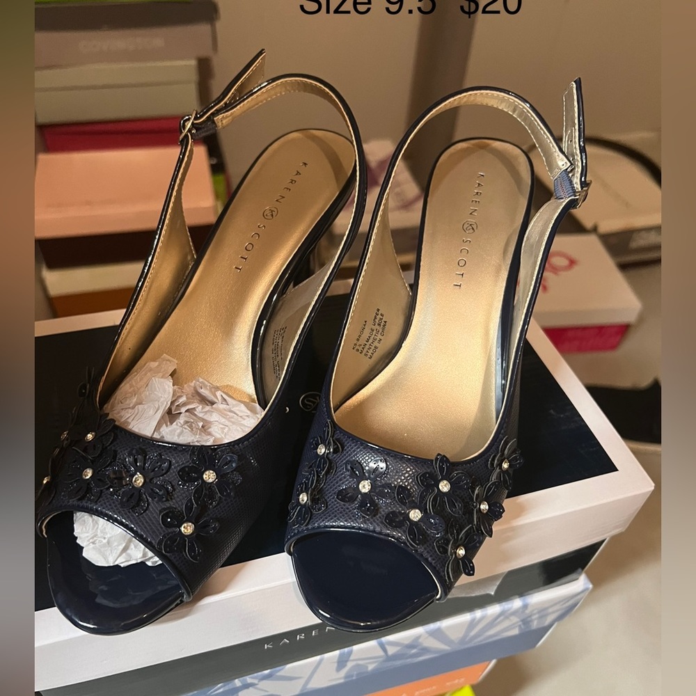Karen Scott Heels 9.5 like new worn once